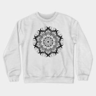 Black Bird Mandala Crewneck Sweatshirt